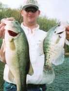 Colby Simms Outdoors pro staffer Jim Lyle caught this big LOZ bass and slab crappie.