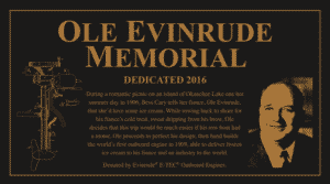 ole evinrude plaque