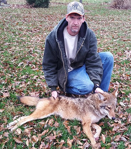Jason Houser with a nice coyote.