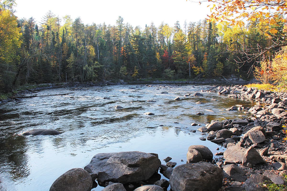 The Vermillion Falls Trail features spectacular scenery. Photo: Roger Cormier