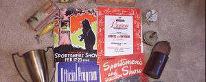 Old sport show programs sold for 15 cents in 1942 and for 35 cents in 1949. They hold a lot of fishing history. Photo: Chris Tomczak 