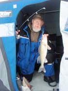 John Bennett with a typical Saginaw Bay walleye.