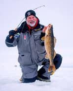 Capt. Lee Haasch iced a 26-inch Door County walleye with an Odd’ball Jig.