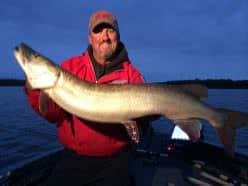 John Mich with the big fall muskie.