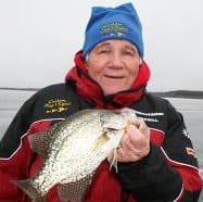 Poppee Matan with a nice crappie.