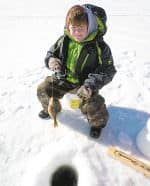 Hard Water School fishing clinic hosted at William Mitchell State Park - Carl T. Johnson Hunting and Fishing Center. Kyle Draper.