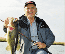 Casting a Rat-L-Trap a super-long distance to a submerged weed island helped hook this 6-pound bass.