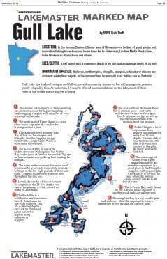 Gull Lake Fishing Map | Fishing Gull Lake | Gull Lake Minnesota