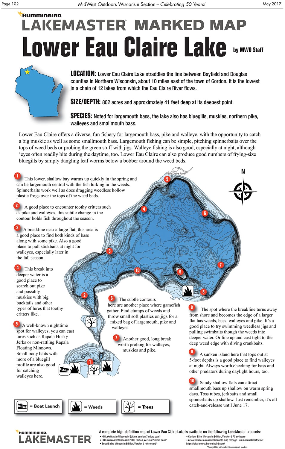 Lower Eau Claire Lake MidWest Outdoors