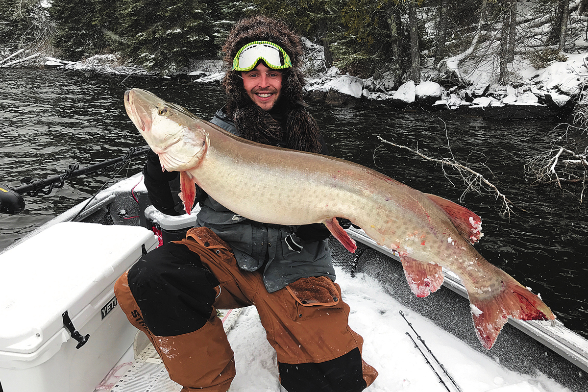 Fishing on Eagle Lake Ontario, Canada