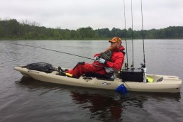 Dave Fishing off his Kayak