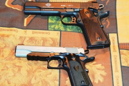 A full-size ATI/GSG M1911 and a Browning 1911-22.