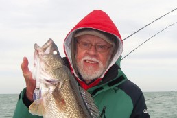 Author John Bennett took this big walleye on a Husky Jerk trolled behind a Church planer board. Heading north can lead to personal-best catches!