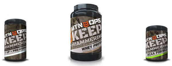 The Keep Hammering line has your pre, during, and post workout nutrition covered. No more getting winded lugging your archery gear into the wilderness.