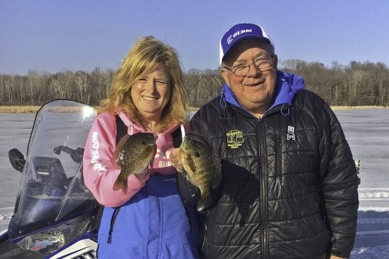 Dave Genz and daughter Kathy Roberts talk ice-fishing on the MidWest Outdoors Podcast.