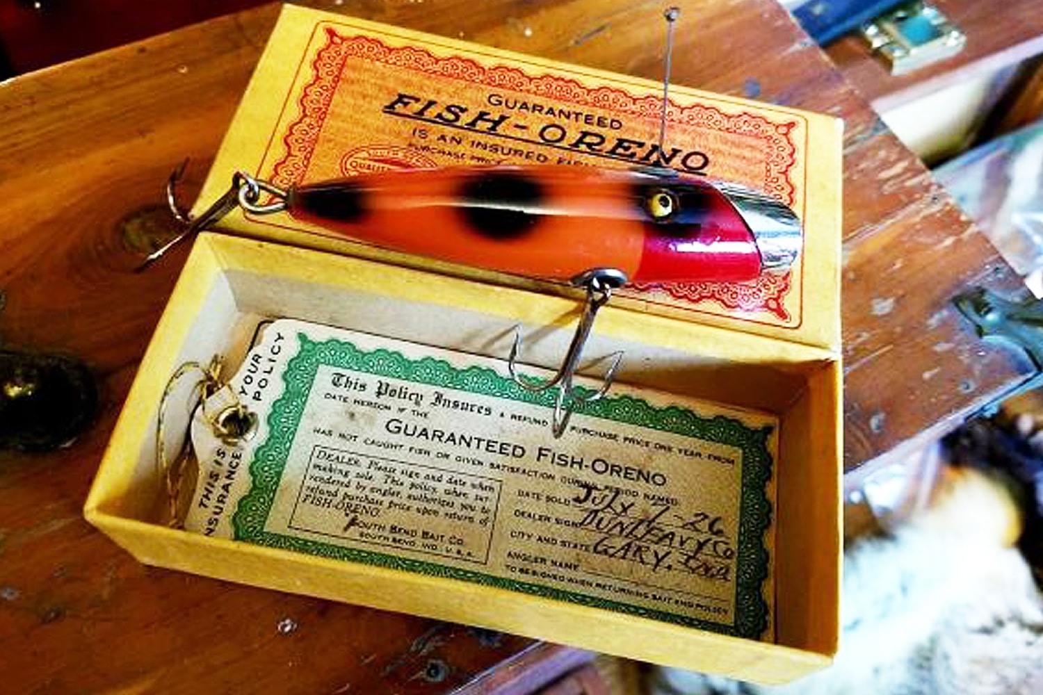 South Bend Lunge Oreno Lure  Antique fishing lures, Fishing lures