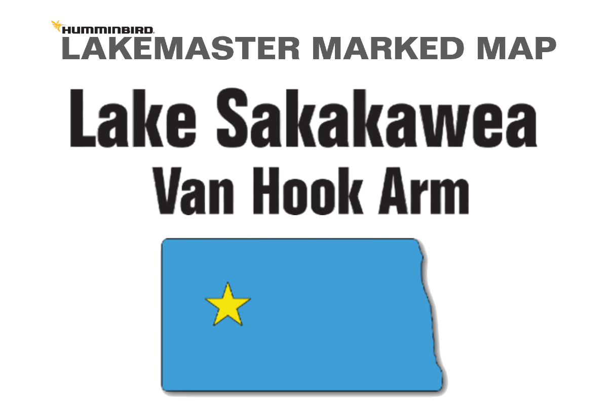 Lake Sakakawea Marked Fishing Map Midwest Outdoors