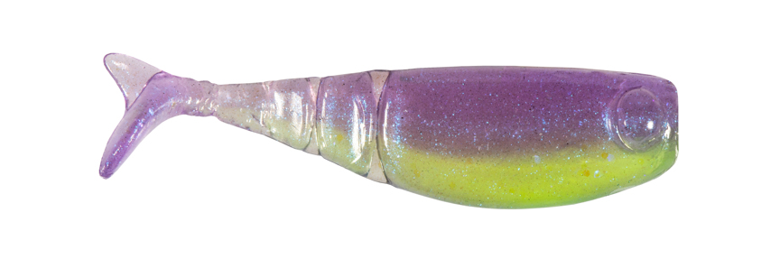 13 FISHING - Cousin It - Panfish Plastics - Potentially Purple - 6 Baits  Per Pack - IT-PP