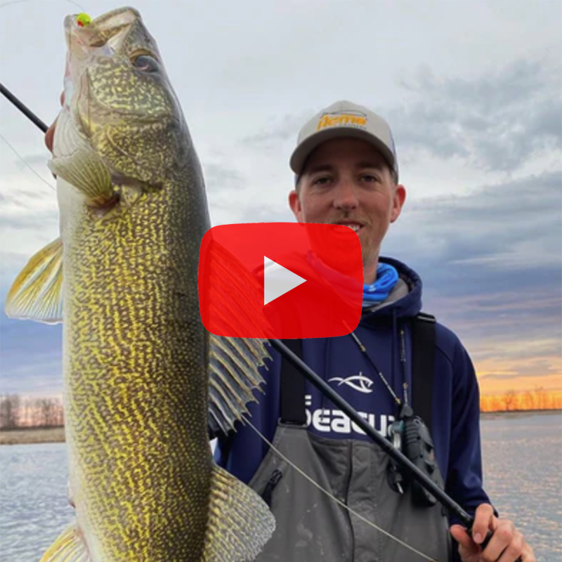 Tiegen Rudge Seaguar-Josh Tiegen with walleye - MidWest Outdoors